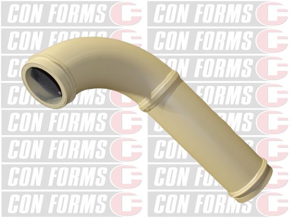 Elbow/Bend - Elbow/Bend | ID: DN100/4" | WT: 0.25 | BA: 90 | HD | Tan: 8.27" | 246 x 430 | w/ 4" port | HT