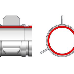 Misc Pipe - Misc Pipe | ID: DN125/4.8" | OAL: 7.88" / 200mm | WT: 2.2mm + 1.8mm | End: Metric | w/ fins