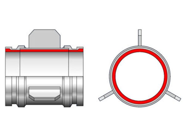 Misc Pipe - Misc Pipe | ID: DN125/4.8" | OAL: 7.88" / 200mm | WT: 2.2mm + 1.8mm | End: Metric | w/ fins