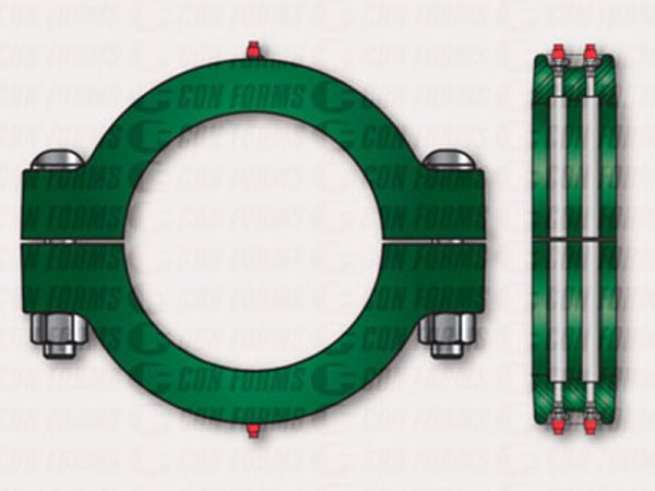 Swivel Two-Bolt Coupling/Clamp - Coupling/Clamp | Swivel | Two-Bolt | ID: 5" | HD
