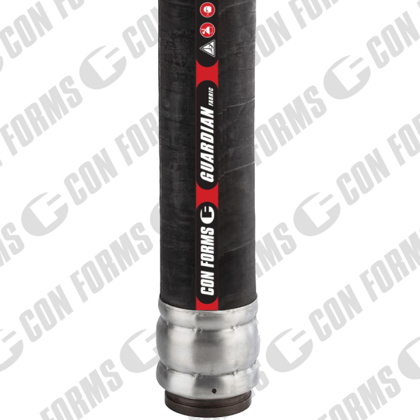 Guardian Fabric Discharge Hose - Flex Bond Fabric Discharge Hose | ID: DN100/4" | OAL: 8' | Hevi-Duty™ (1 End)
