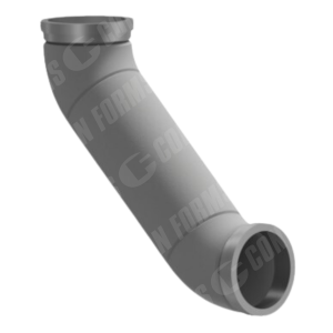 Elbow/Bend Assembly - Elbow/Bend Assembly | ID: DN125/4.8" | WT: .375" | BA: 45 x 2  | 375 x 375 | Metric | (2) elbow, (1) pipe | HT