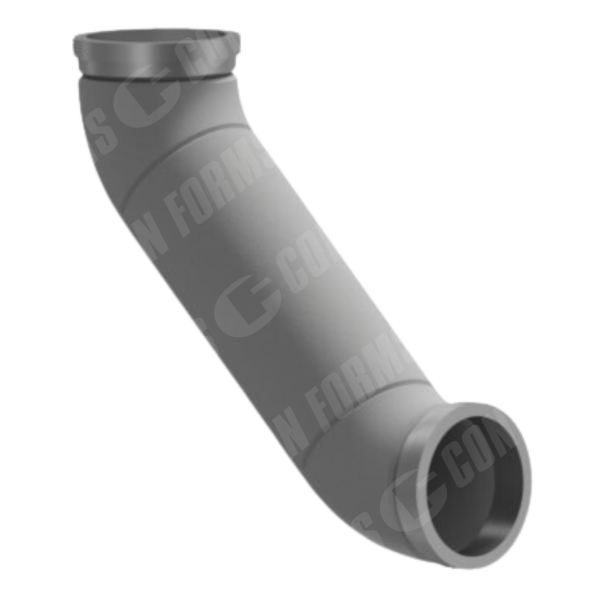 Elbow/Bend Assembly - Elbow/Bend Assembly | ID: DN125/4.8" | WT: .375" | BA: 45 x 2  | 375 x 375 | Metric | (2) elbow, (1) pipe | HT