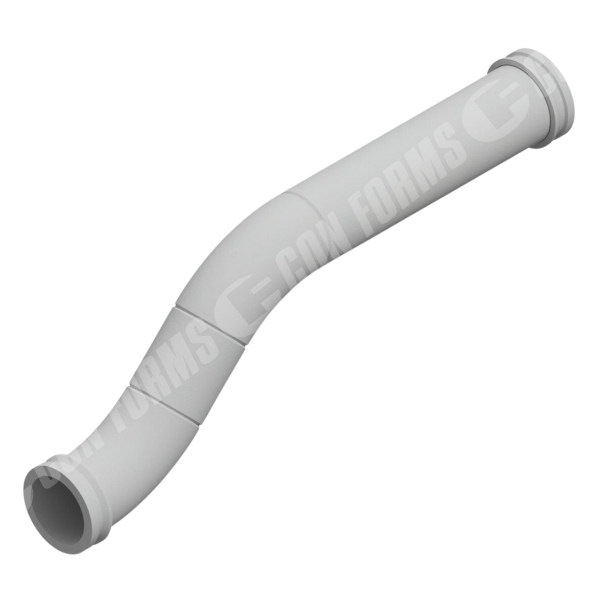 Offset/S Elbow/Bend - Offset/S Elbow/Bend | ID: DN100/4" | WT: 0.25 | BA: 45 x 2 | Tan 17.8 | 36.1"L x 9"O