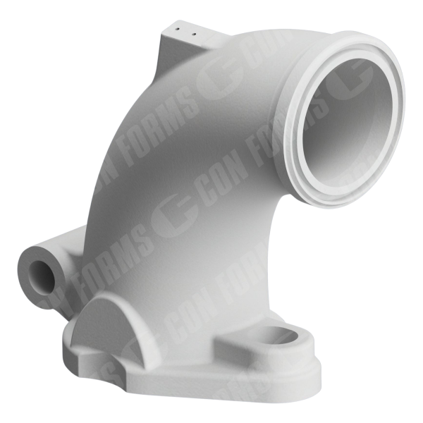 Guardian Hinged Valve Outlet (Swingout Elbow) - Hinged Valve Outlet | DN150/6" - DN180/7" | Schwing Male | BA: 90.00° | 369x313mm | 12° tilt