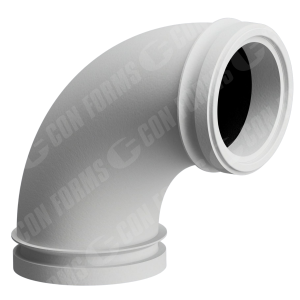 Endurance CCI-Lined Backend Elbow - CCI-Lined Deck Elbow | ID: DN150/5.75" | BA: 90.00° | Euro CCI M/F | 248 x 248mm