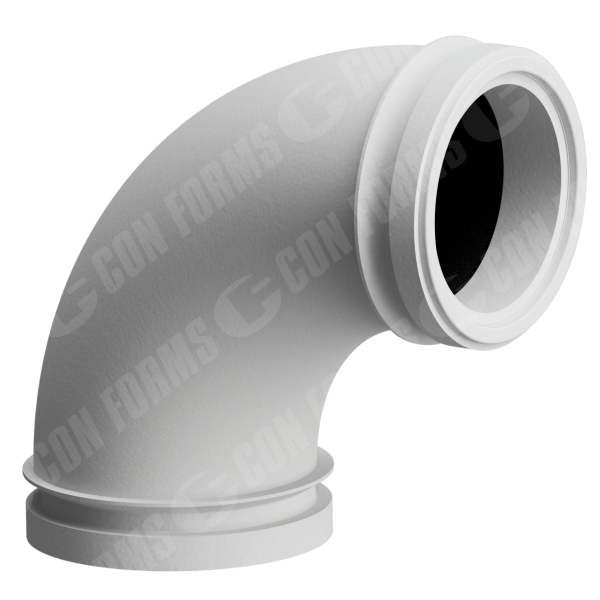 Endurance CCI-Lined Backend Elbow - CCI-Lined Deck Elbow | ID: DN150/5.75" | BA: 90.00° | Euro CCI M/F | 248 x 248mm