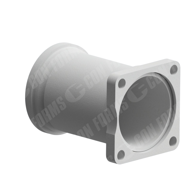 Adapter - Adapter | ID: DN180/7" | 4-bolt flange to Euro Male | OAL: 12.27" / 312mm | HT