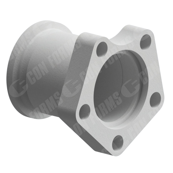 Adapter - Adapter | ID: DN150/6" | 5 bolt flange to HP Male | OAL: 8.7" / 220mm | HT