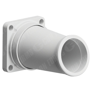 Backend Reducer - Backend Reducer  | ID: DN180/7" 4-Bolt Cast Flange - DN150/6" Hevi-Duty™ | OAL: 14.5" / 368mm | 14° tilt at 6" end | HT