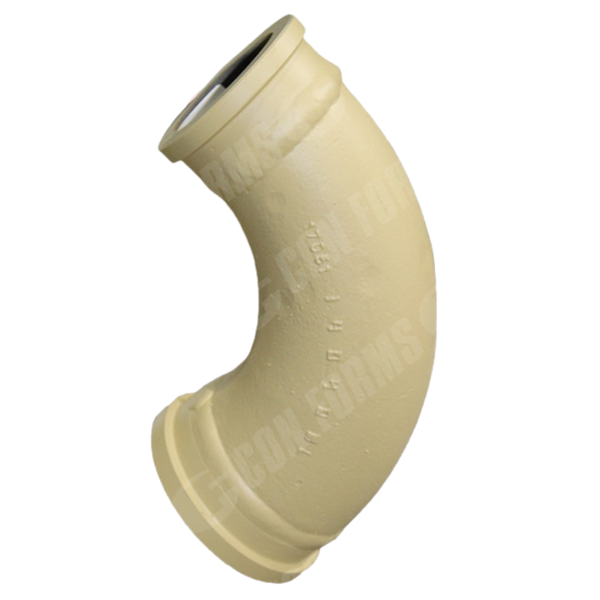 Reducing Elbow/Bend - Reducing Elbow/Bend | DN150/6" Putz Male - DN127/5" Metric | WT: 0.312 | BA: 90  | CLR: 9" | HT