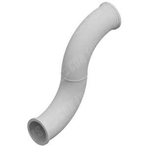 Offset/S Elbow/Bend - Offset/S Elbow/Bend | ID: DN127/5" | BA: 90 x 2 | 21.5"L x 19"O | CLR 9.5"