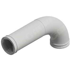 CCI-Lined Boom Elbow - CCI-Lined Boom Elbow | ID: DN112/4.4" | BA: 90.00° | Metric | Tan: 9.2" | 275 x 475 | w/o Fins