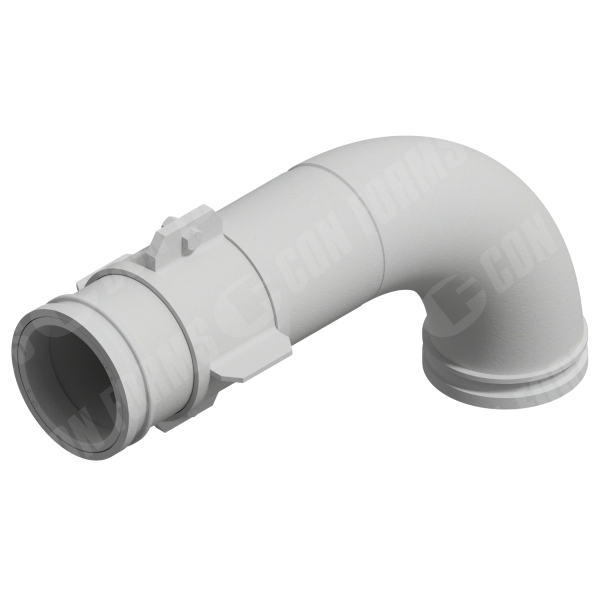 Guardian Elbow/Bend - Elbow/Bend | ID: DN125/4.8" | BA: 90.00° | Metric CCI | Tan: 14.7" | 275 x 615 | w/ Fins | HT