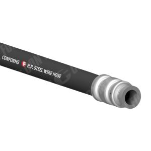 Shotcrete Machine Wire Discharge Hose - High Pressure Steel Wire Discharge Hose | ID: DN51/2" | OAL: 50' | Hevi-Duty™ (2 Ends)