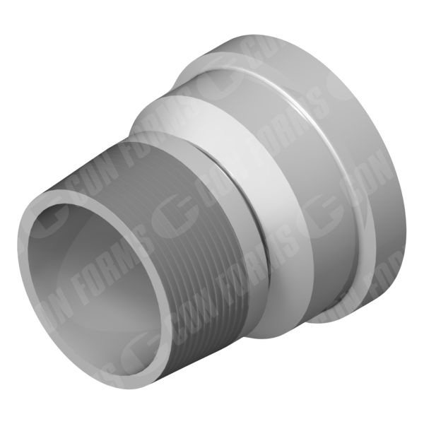 Adapter - Adapter | ID: 2" | Hevi-Duty™ to Male Thread | OAL: 3" / 76mm