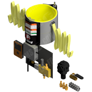 Air-Cuff Pneumatic Shutoff Valve - Air-Cuff Shutoff Valve Assy | ID: DN125/4.8" | 24V w/ Remote | Fabric