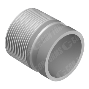 Adapter - Adapter | ID: 2.5" | Grooved to Male Thread | OAL: 6" / 152mm