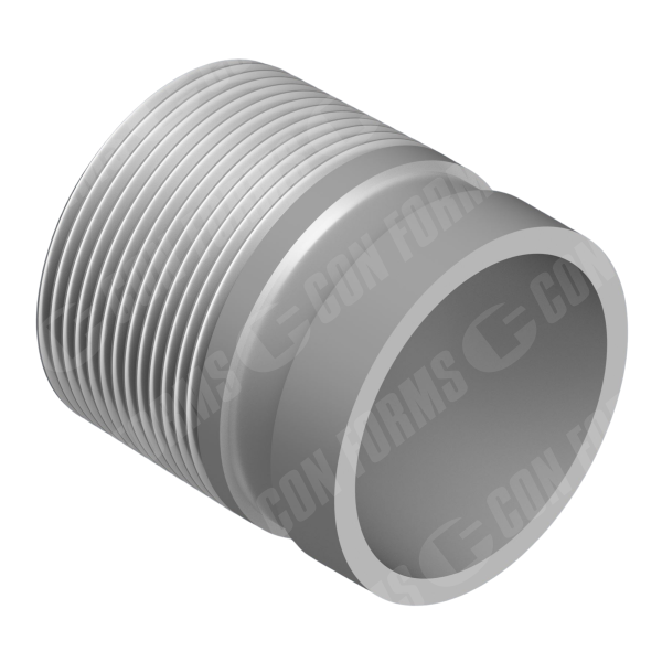 Adapter - Adapter | ID: 2.5" | Grooved to Male Thread | OAL: 6" / 152mm