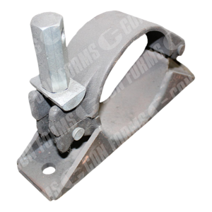 Boom Tube Clamp - Boom Tube Clamp | ID: DN125/5" | OD: 5.25" | Long Adj. Nut | Large Base | Rubber Liner