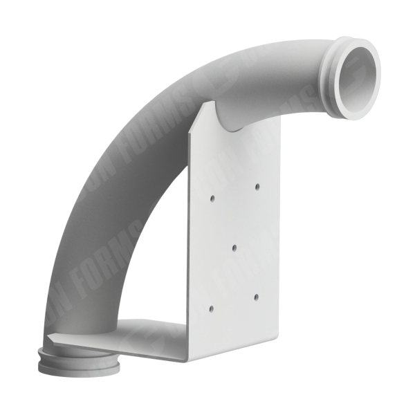 Placing Elbow/Bend With Inside Bracket - Placing Elbow/Bend | With Inside Bracket | ID: 3" | WT: 0.25 | BA: 90 | CLR: 16  | End: Hevi-Duty™