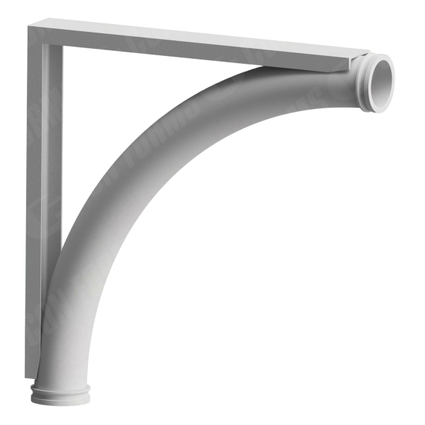 Placing Elbow/Bend With Outside Bracket - Placing Elbow/Bend | With Outside Bracket | ID: DN127/5" | WT: 0.25 | BA: 90 | CLR: 48  | End: Hevi-Duty™ | HT