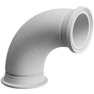 Elbow/Bend - Elbow/Bend | ID: DN150/5.75" | WT: .432 | BA: 90 | ZX M/F | 281 x 286mm | HT