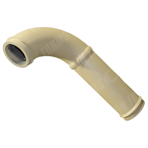 Elbow/Bend - Elbow/Bend | ID: DN125/4.8" | WT: 0.375 | BA: 90 | HD | Tan: 9.5" | 275 x 483 | HT