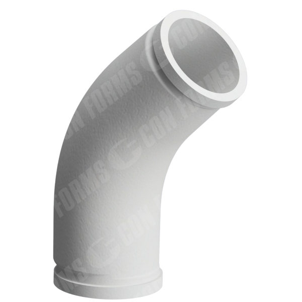 Guardian Cast Manganese Boom Elbow - Cast Manganese Boom Elbow | ID: DN125/4.8" | BA: 45.00° | Metric | w/ Tangents | HT