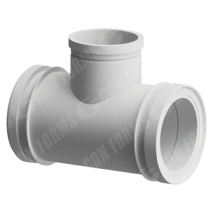 Pipe Section - CCI-Lined Backend Pipe | ID: DN150/5.75" | Schwing M/F | OAL: 13.38" / 340mm |  w/ 5" Metric Port
