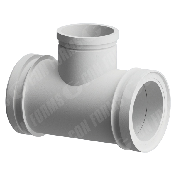 Pipe Section - CCI-Lined Backend Pipe | ID: DN150/5.75" | Schwing M/F | OAL: 13.38" / 340mm |  w/ 5" Metric Port