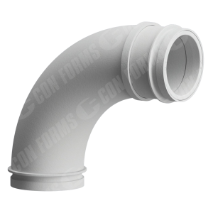 CCI-Lined Boom Elbow - CCI-Lined Boom Elbow | ID: DN117/4.6" | BA: 90.00° | Metric | Tan: 4.1" | 275 x 343