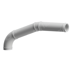 CCI-Lined Boom Elbow - CCI-Lined Boom Elbow | ID: DN125/4.8" | BA: 70 / 20 | Metric | 45.1"O x 17.33"O | (2) Elbow, (2) pipe
