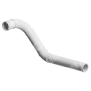 CCI-Lined Boom Elbow - CCI-Lined Boom Elbow | ID: DN125/4.8" | BA: 45 / 90 Twist | Metric | Tan: 31.1" / 6.4" | (2) Elbow, (3) pipe
