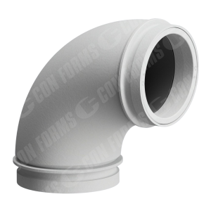 CCI-Lined Boom Elbow - CCI-Lined Boom Elbow | ID: DN117/4.6" | BA: 90.00° | Metric | 180 x 180mm