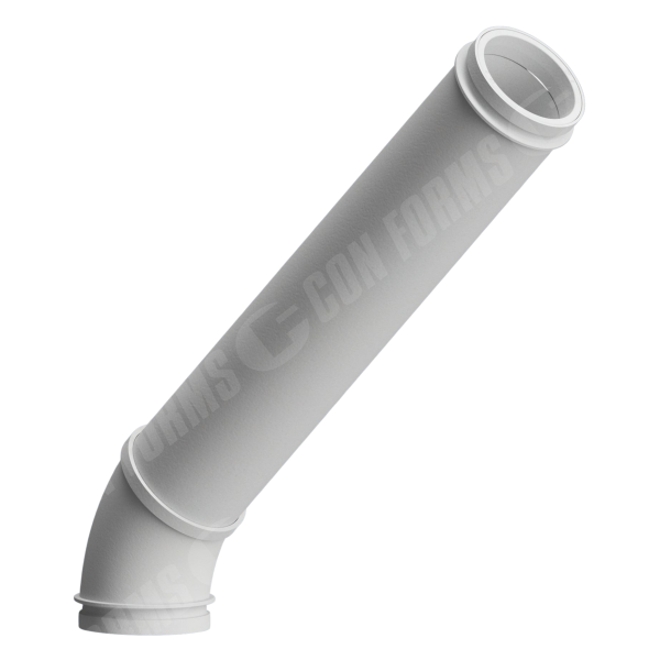 CCI-Lined Boom Elbow - CCI-Lined Boom Elbow | ID: DN125/4.8" | BA: 45.00° | Metric | Tan: 27.9"
