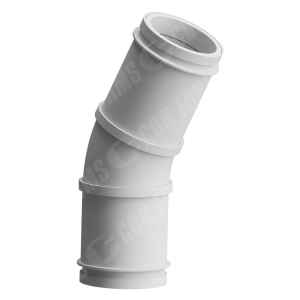 Advantage Twin-Wall Boom Elbow - Twin-Wall Boom Elbow | ID: DN125/4.8" | BA: 25.00° | Metric | Tan: 7.3" / 6.6"