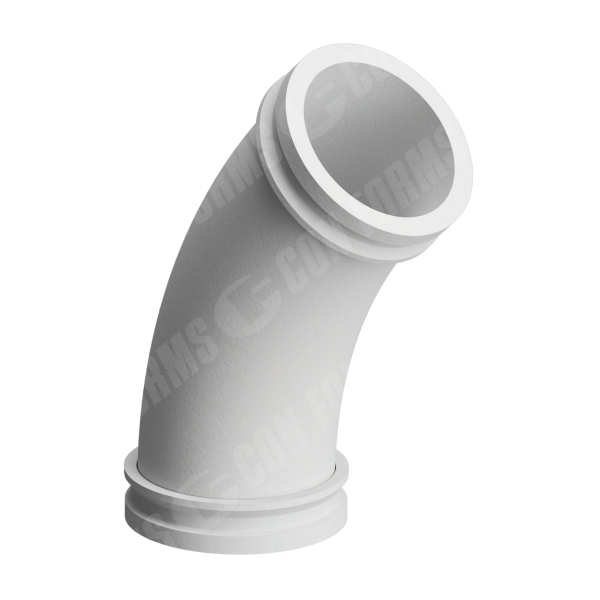 Placing Elbow/Bend - Placing Elbow/Bend | ID: DN127/5" | BA: 45 | CLR: 14.5  | HD | 14.6" HGT