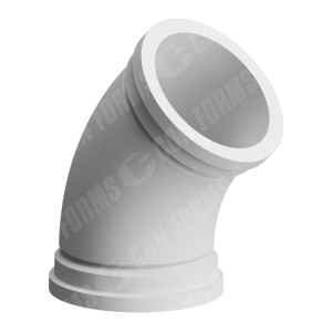Placing Elbow/Bend - Placing Elbow/Bend | ID: DN127/5" | WT: 0.25 | BA: 45 | CLR: 7.5  | HD | 10" HGT