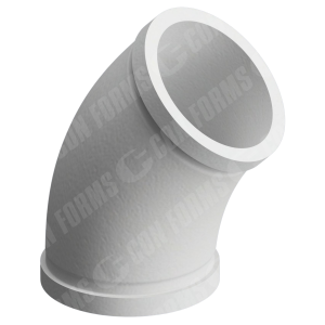 Guardian Cast Manganese Boom Elbow - Cast Manganese Boom Elbow | ID: DN125/4.8"" | BA: 45.00° | Metric | 9.7" HT