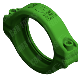 Two-Bolt Coupling/Clamp - Coupling | Two-Bolt | ID: 148MM | Metric | w/ Grease Fittings