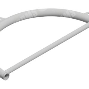 U Assembly/Bend - U Assembly/Bend | ID: 3" | WT: 0.25 | BA: 180 | CLR = 16" | lift eyes, pipe brace