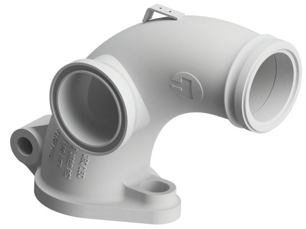 Endurance Hinged Valve Outlet (Swingout Elbow) - Hinged Valve Outlet | DN150/6" - DN180/7" | ZX Female CCI | BA: 90.00° | 300x545mm | w/ 5" ZX Female Port