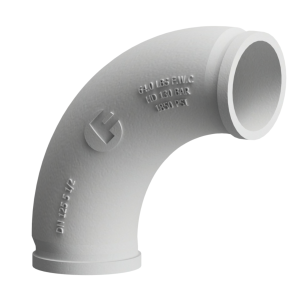 Guardian Cast Manganese Boom Elbow - Cast Manganese Boom Elbow | ID: DN125/4.8" | BA: 90.00° | Metric | 180 x 180mm | CLR 5.8" | HT