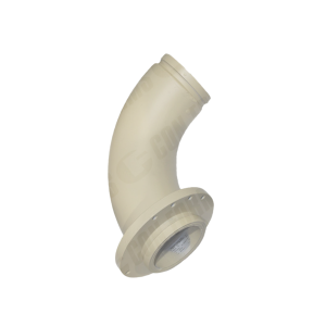 Reducing Elbow/Bend - Reducing Elbow/Bend | ID: DN180/7" Ring - DN127/5" Ring | WT: 0.312 | BA: 90 | CLR: 18" | 2-bolt flange both ends