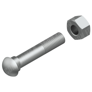 Coupling Part - Coupling Hardware Repair Kit | Two-Bolt | ID: 6" | HD | Bolt, Nut