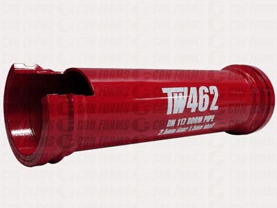 Endurance TW462 Std End Boom Pipe - Boom Pipe | ID: DN117/4.6" | OAL: 108.39" | WT:2.2mm + 1.8mm | Metric CCI
