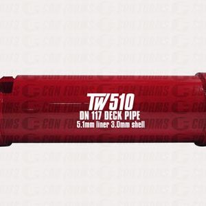 Endurance TW510 Deck Pipe - Deck Pipe | ID: DN117/4.6" | OAL: 45.47" | WT:6.3mm + 1.8mm | Metric CCI