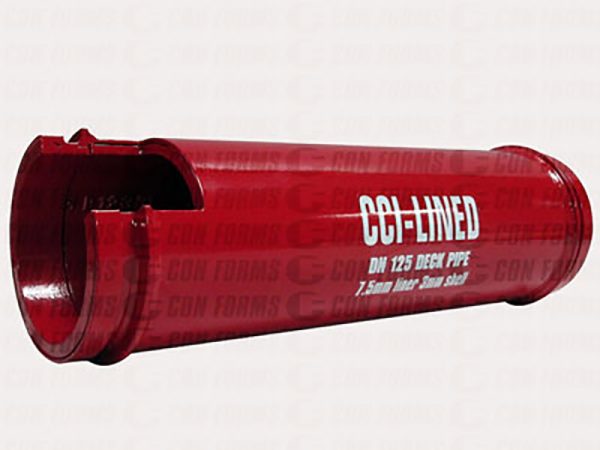 CCI-Lined Deck Pipe - Deck Pipe | ID: DN125/4.8" | OAL: 9.72" | WT:7.5mm + 3.0mm | Metric CCI