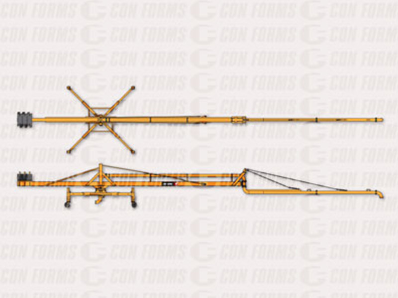 Hydraulic Krete Placer - Hydraulic Krete Placer | 3" Piping System | 45' Reach | Electro-Hydraulic Powered 1st & 2nd